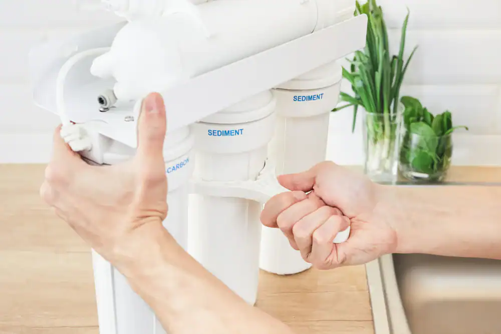 Filtered Water Purification System for Clean Drinking Water, Water Filtration, Sediment and Carbon Filters, Reverse Osmosis, Water Quality Improvement